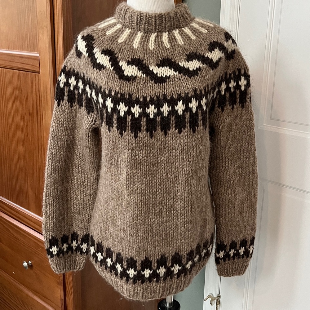 Vintage Icewool Icelandic wool lopapeysa crew neck sweater - EUC - Medium